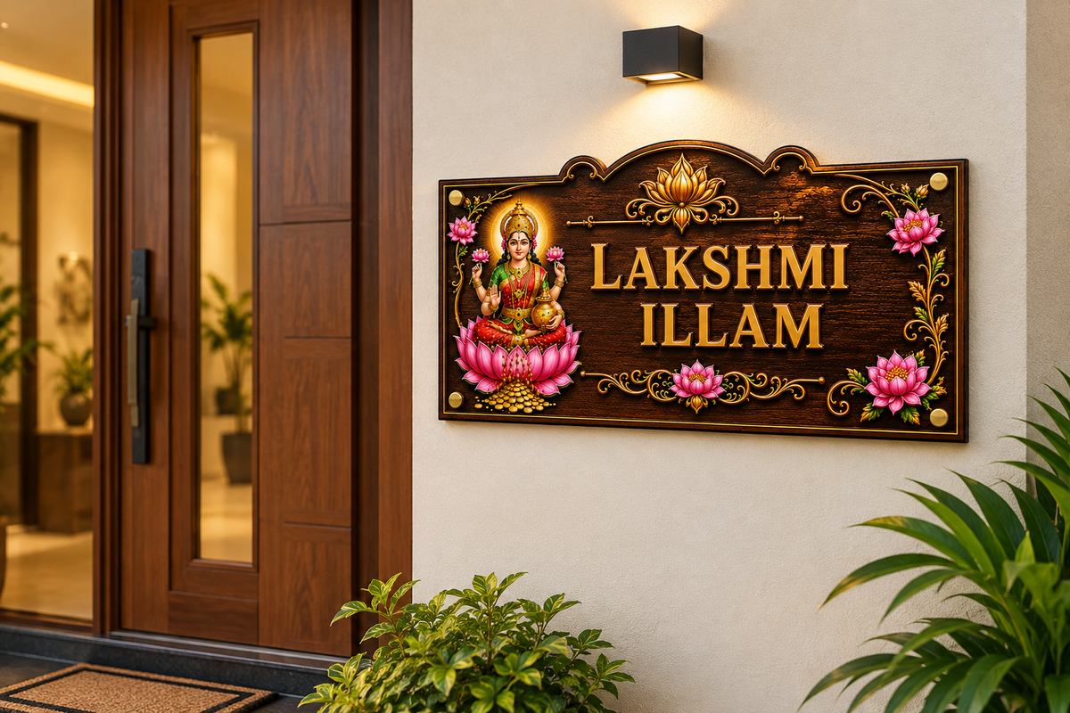 UV Printed Personalized Nameboard- Acrylic