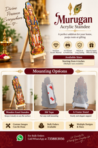 UV Printed Acrylic Standee - Murugan