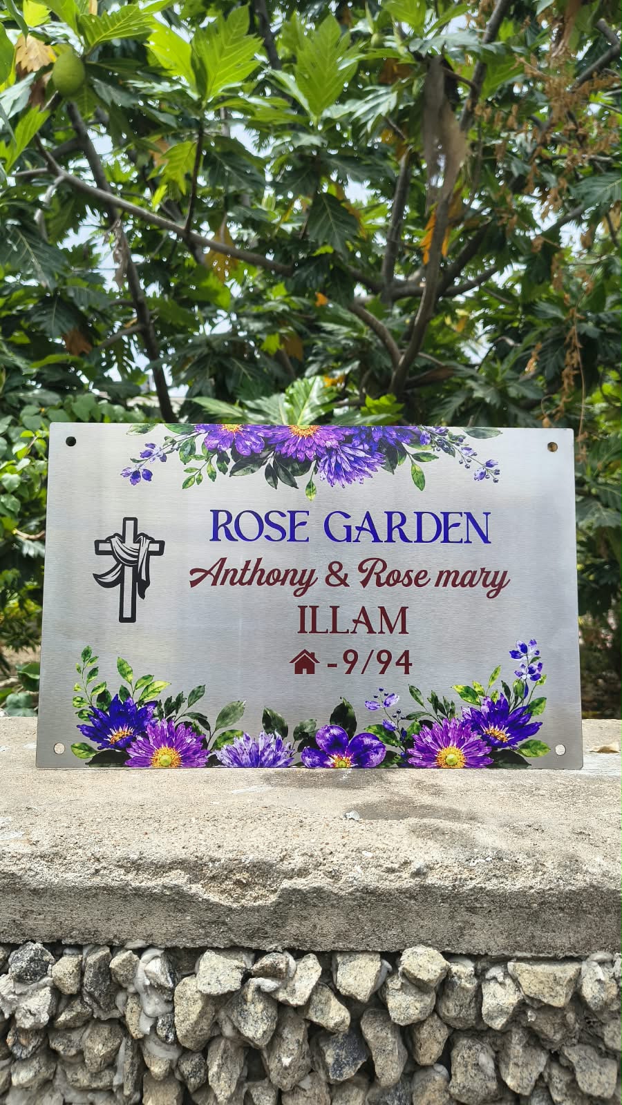 UV Printed Stainless Steel Name Board
