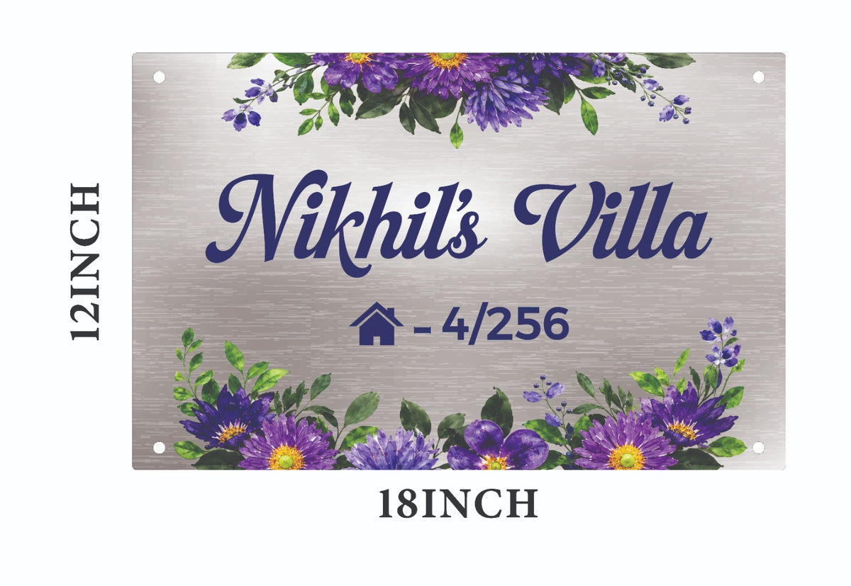 UV Printed Stainless Steel Name Board