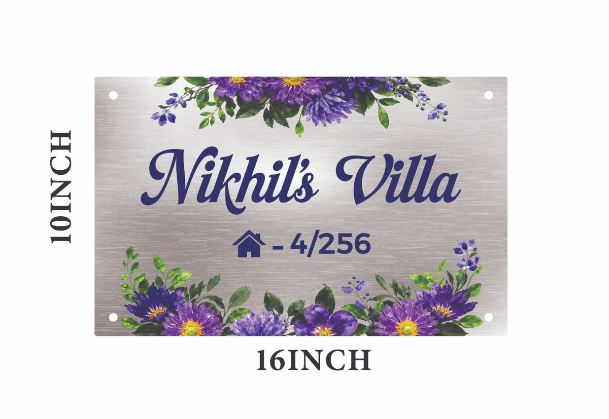 UV Printed Stainless Steel Name Board