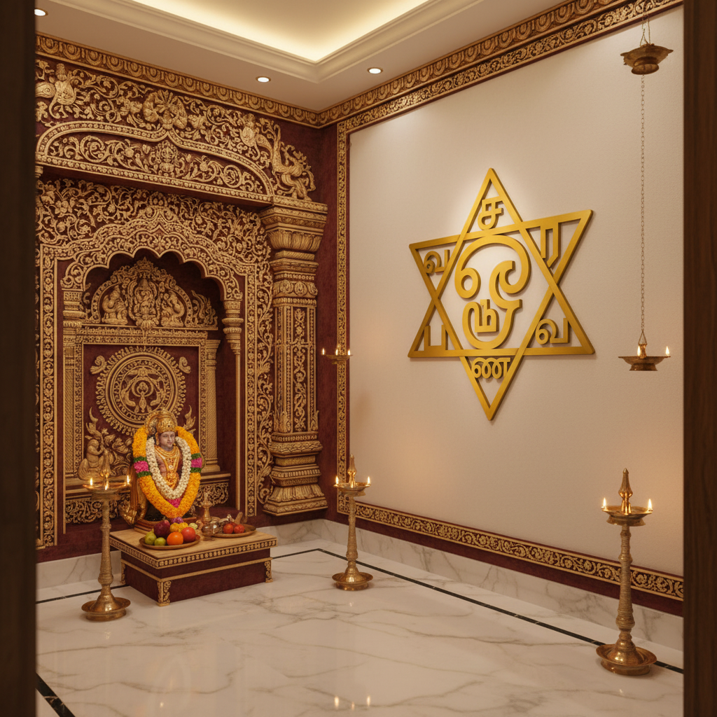 Aarezhuthu Mantiram Pooja Room